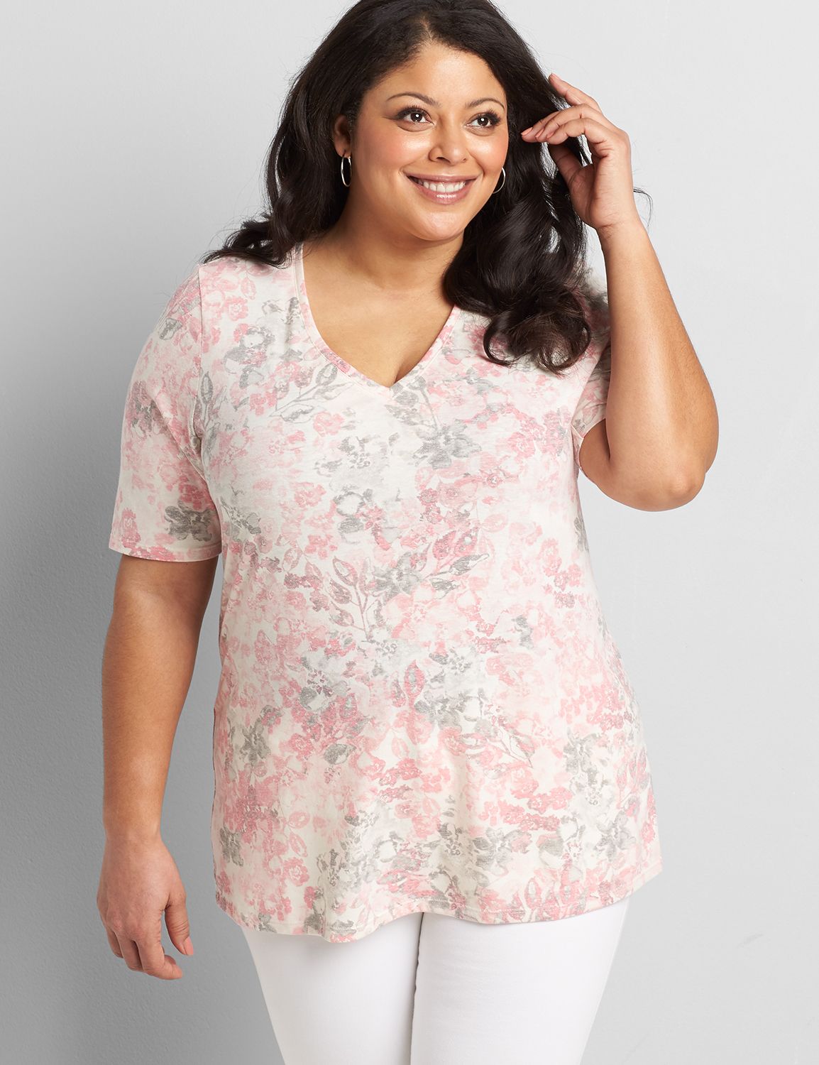 Perfect Sleeve V-Neck Tee