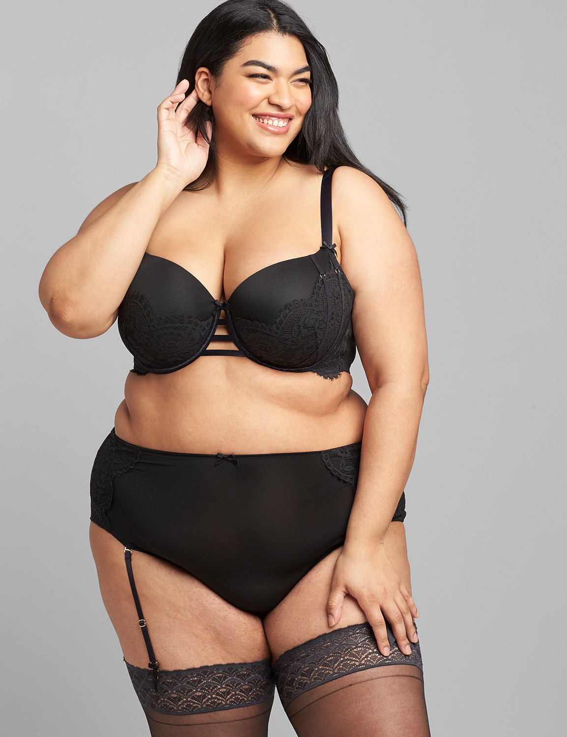 Boost Balconette Bra - Strappy Scallop Lace