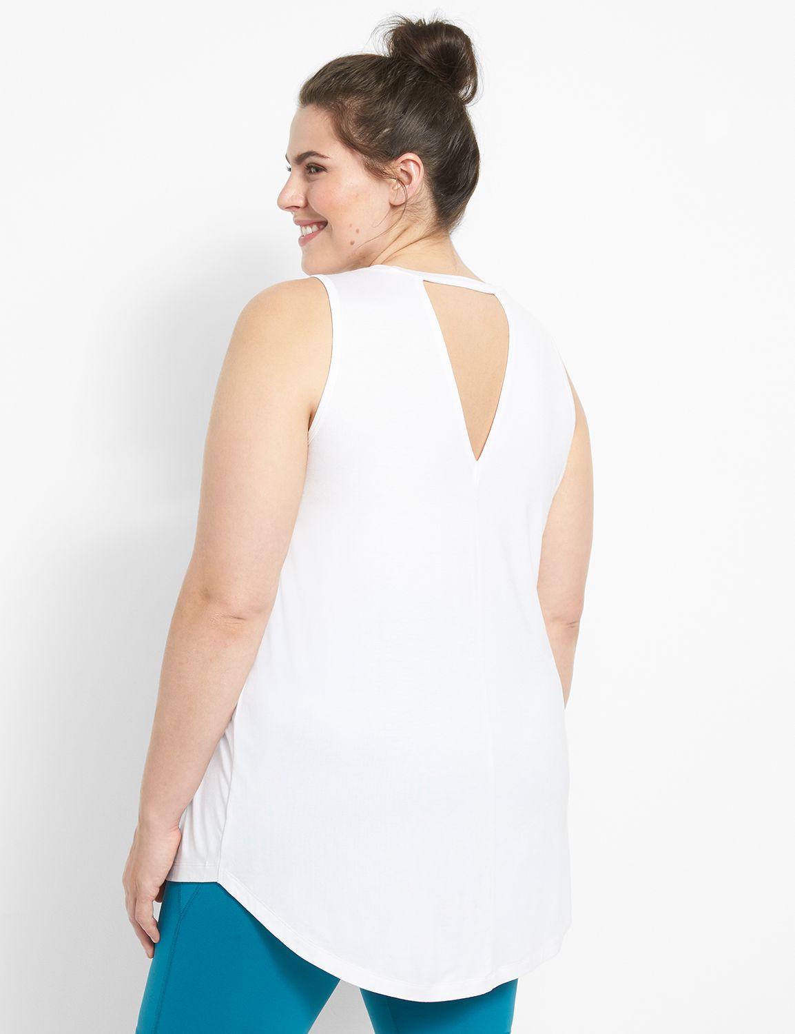 Sleeveless Crew Neck Swing V Back G Product Image 2