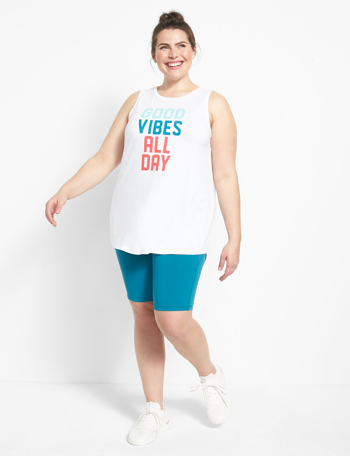 Sleeveless Crew Neck Swing V Back G Product Image 3
