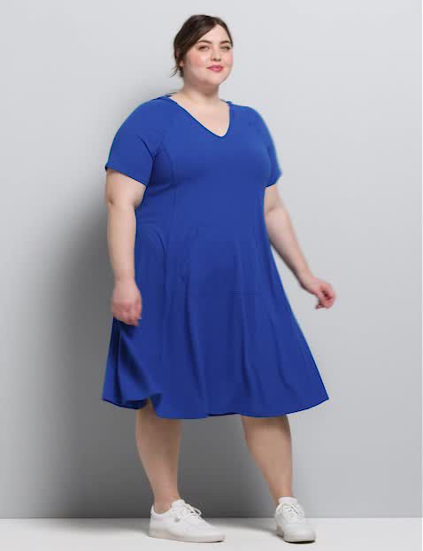 Lane bryant clearance royal blue dress