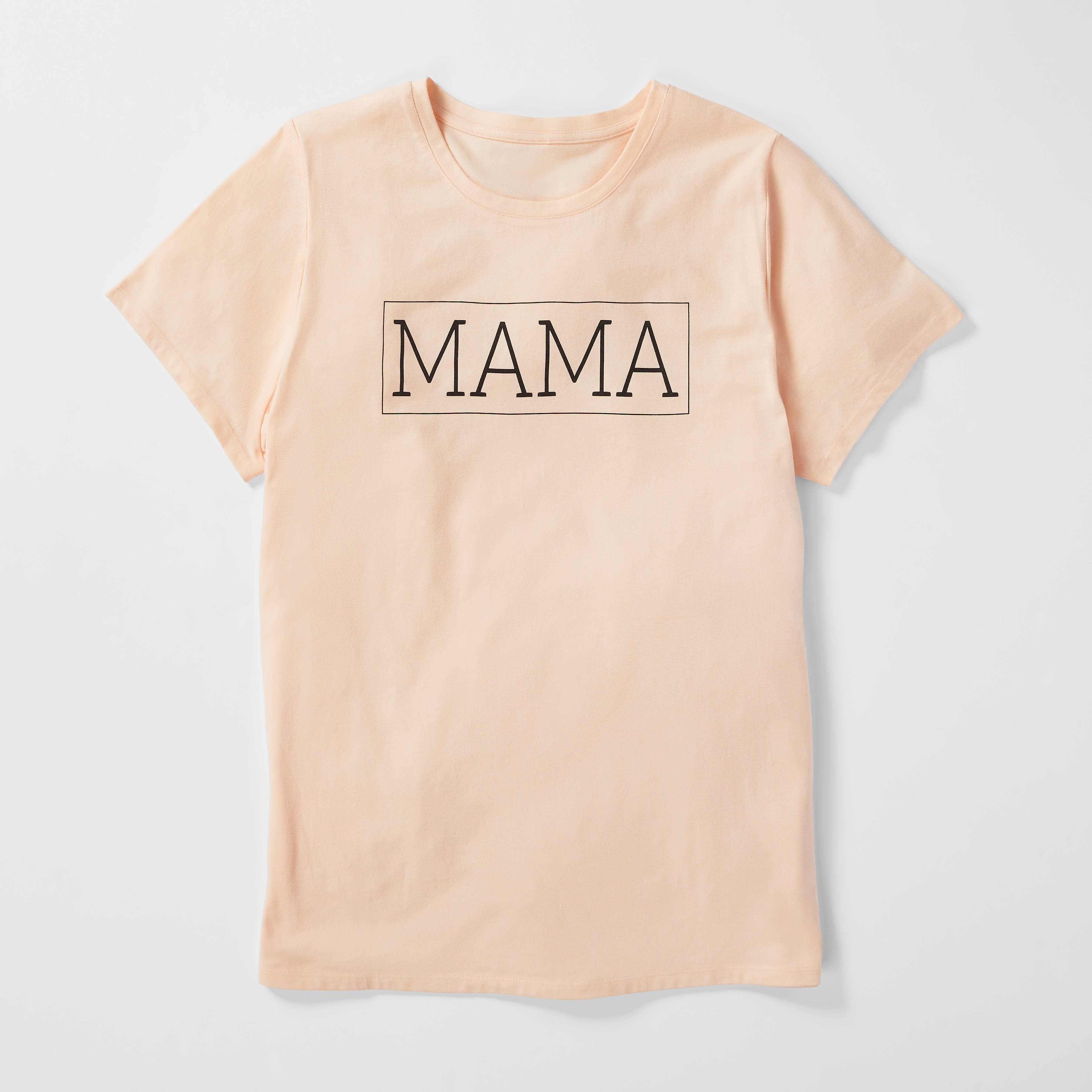 SS Crew Neck Graphic: Sans Serif Mama 1121170:Sunset Pink Pearl 40-0005-11:10/12 Product Image 1