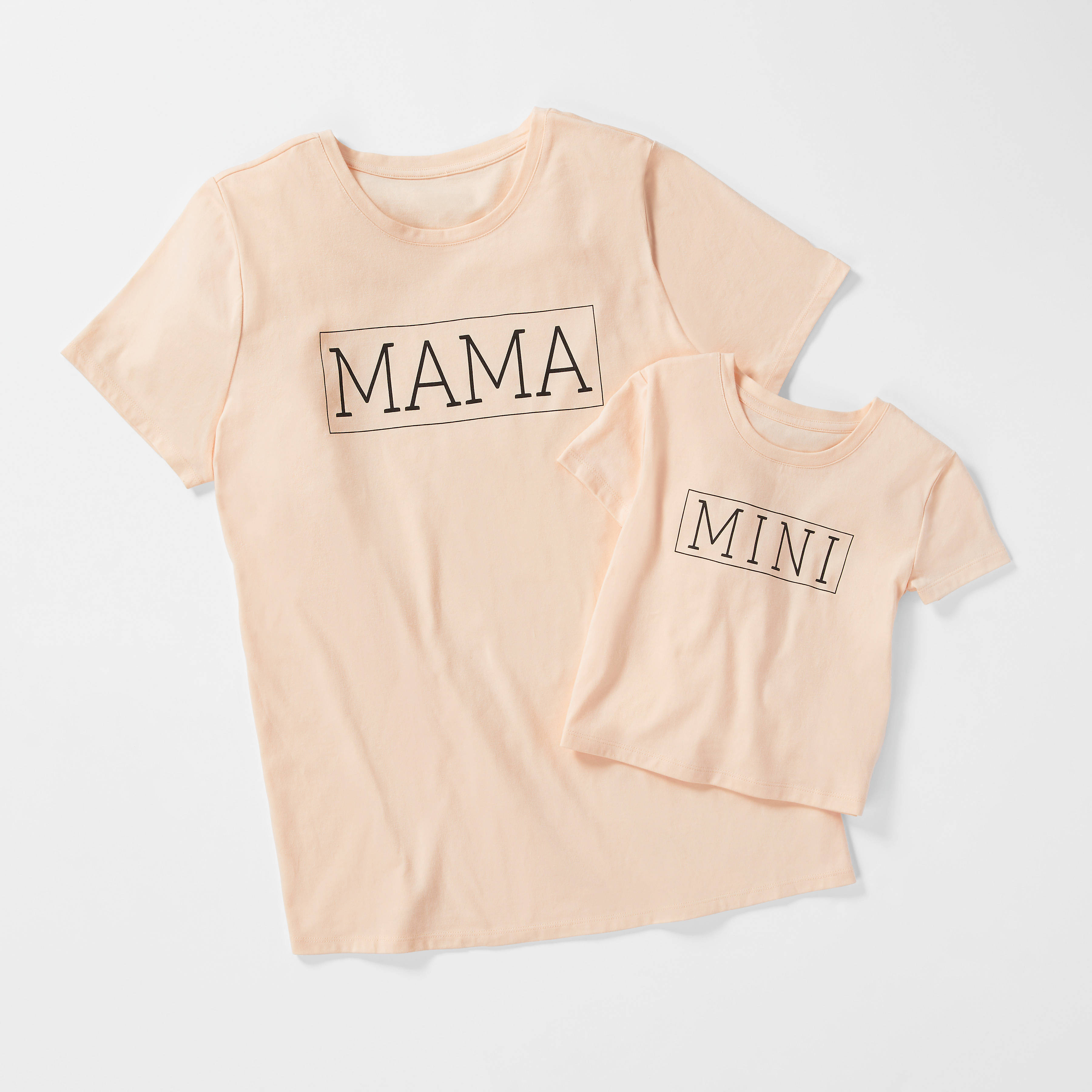 SS Crew Neck Graphic: Sans Serif Mama 1121170:Sunset Pink Pearl 40-0005-11:10/12 Product Image 2