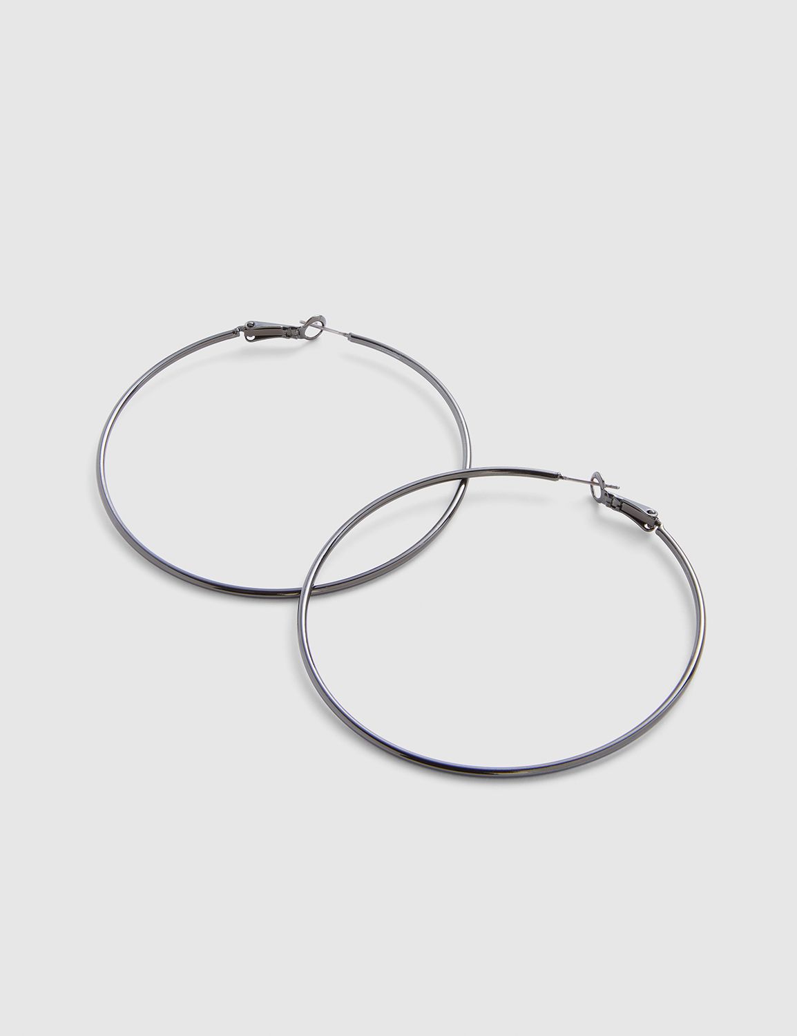 Large Metal Hoop Earrings