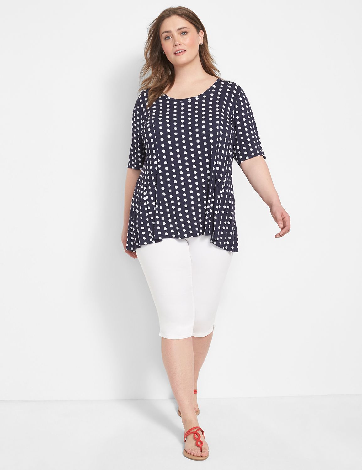 Modest Sleeve Scoop Neck Swing Fit Product Image 3