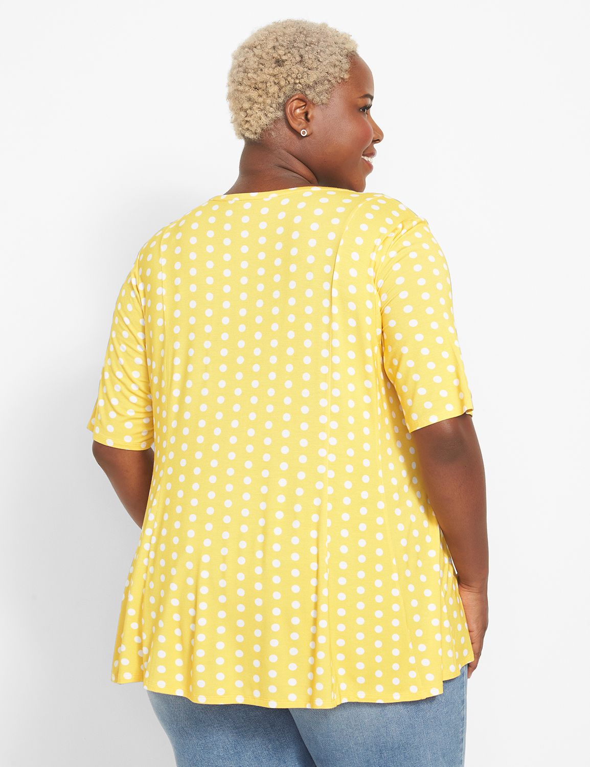 Modest Sleeve Scoop Neck Swing Fit Product Image 2