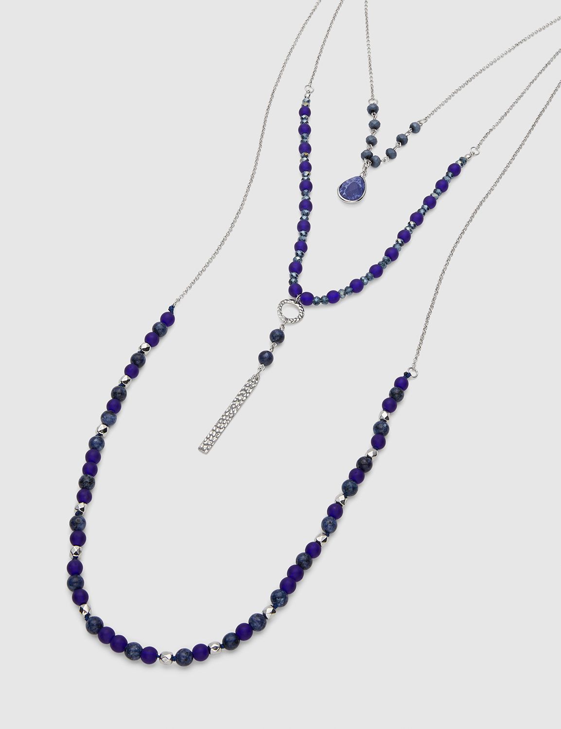 Convertible Multi-Layer Beaded Chain Necklace