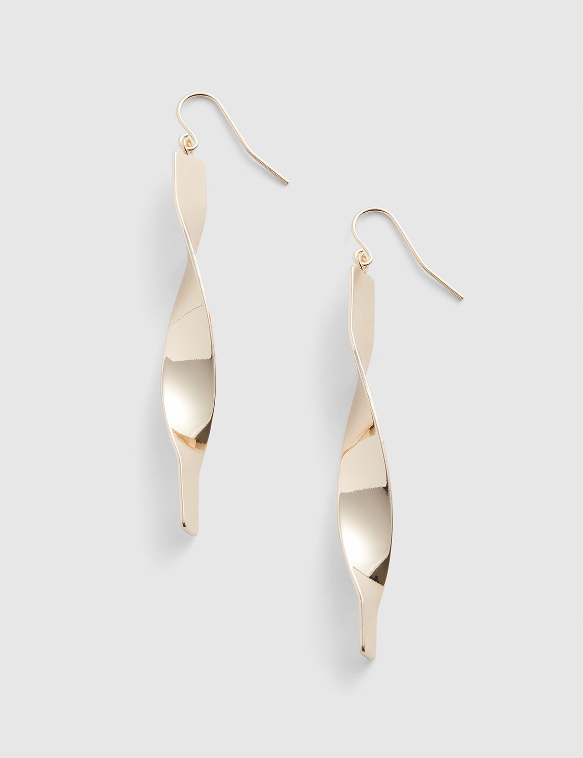 Goldtone Twist Drop Earrings