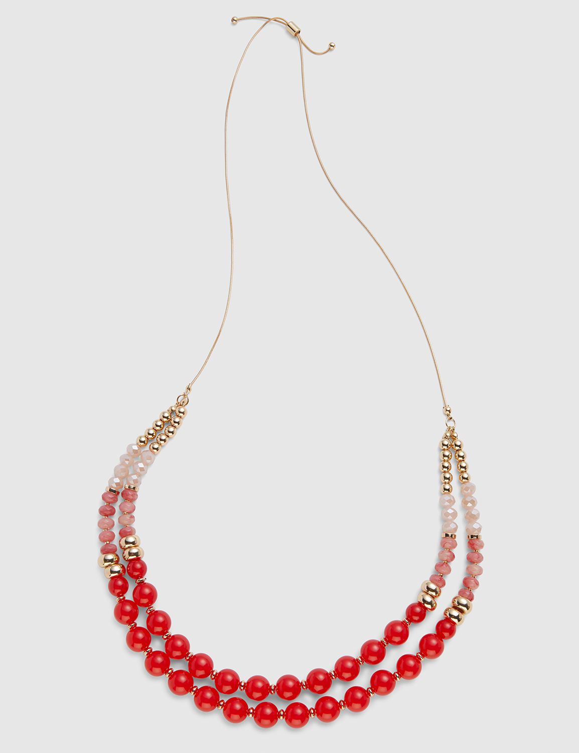 Convertible Double-Row Beaded Necklace