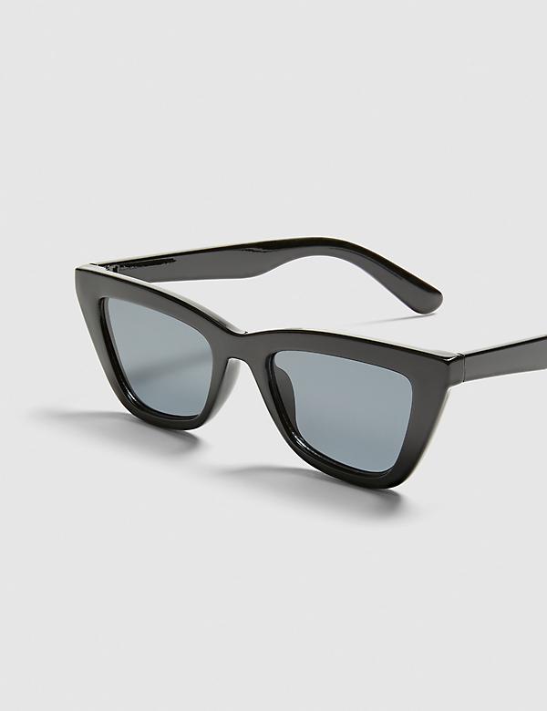 Rectangle Cateye Sunglasses - Black