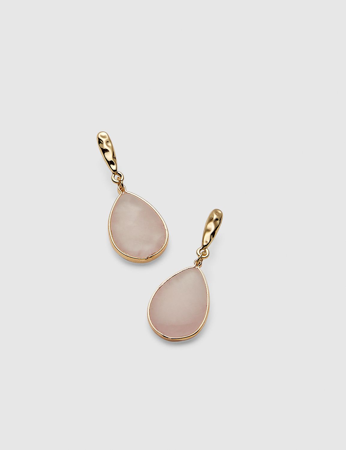Stone Teardrop Earring - Pink