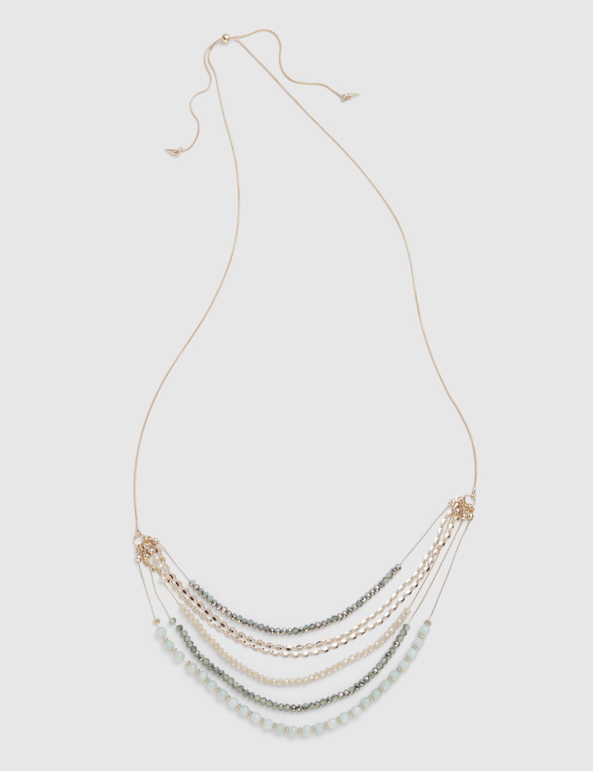 Convertible Multi-Layer Beaded Chain Necklace
