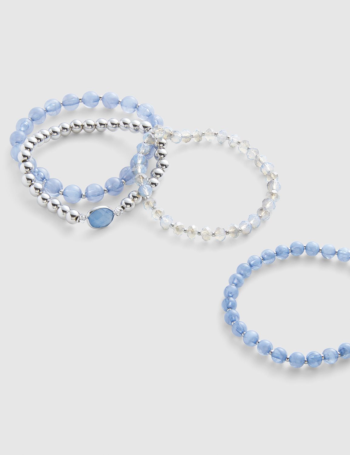 4-Row Beaded Stretch Bracelet