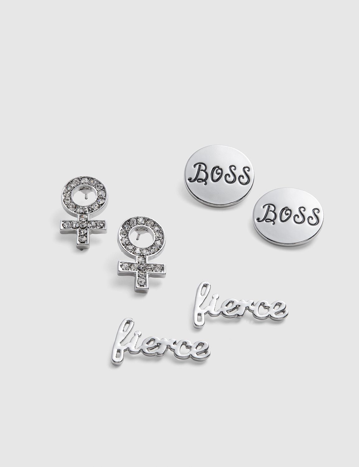 Fierce Stud Earrings - 3-Pack