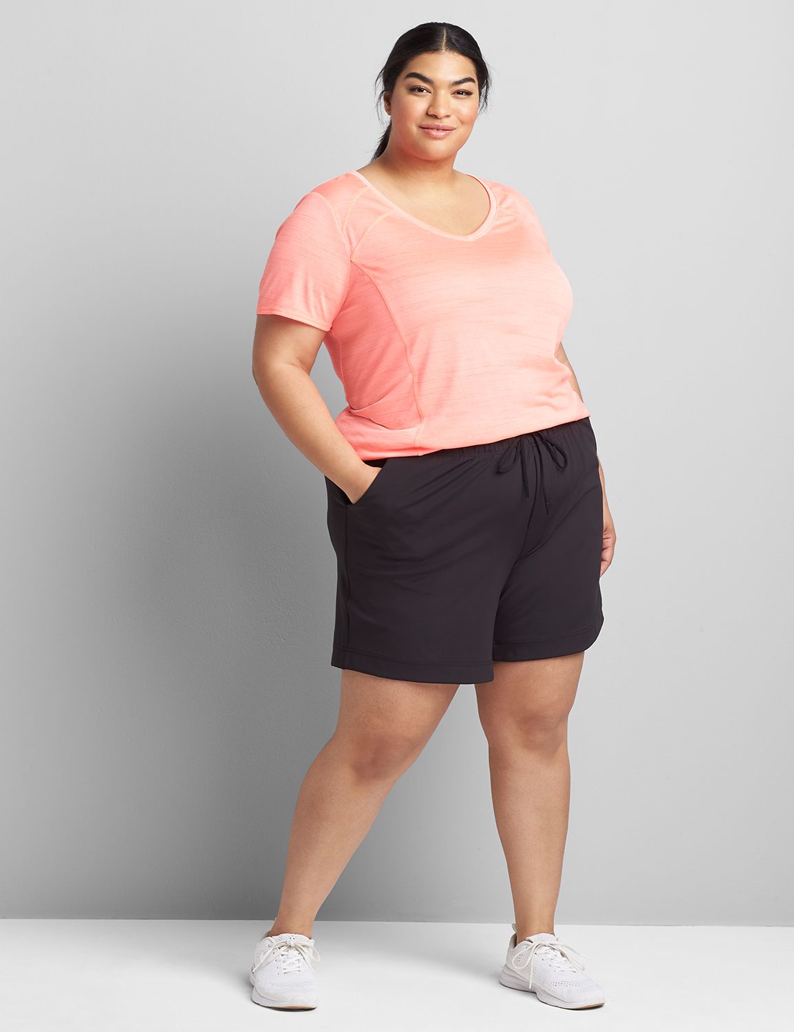 Pull On Stretch Short S 1120817:Ascena Black:18/20 Product Image 3