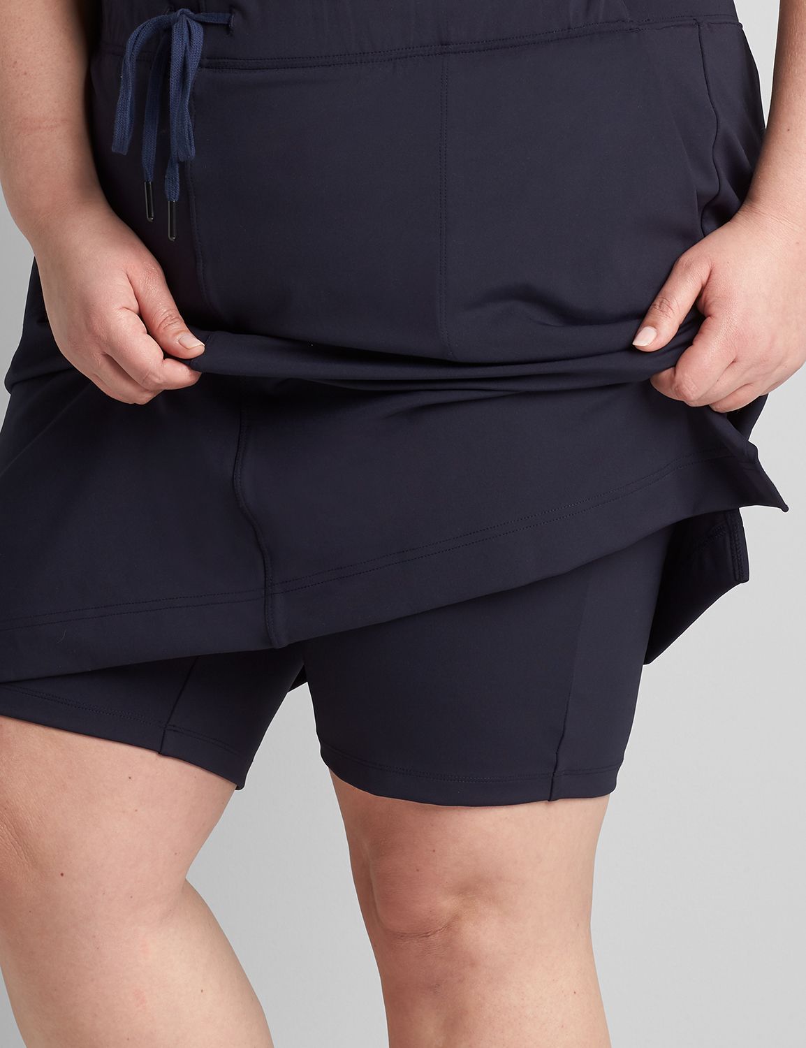 Stretch Drawstring Waist Skort S 11 Product Image 4