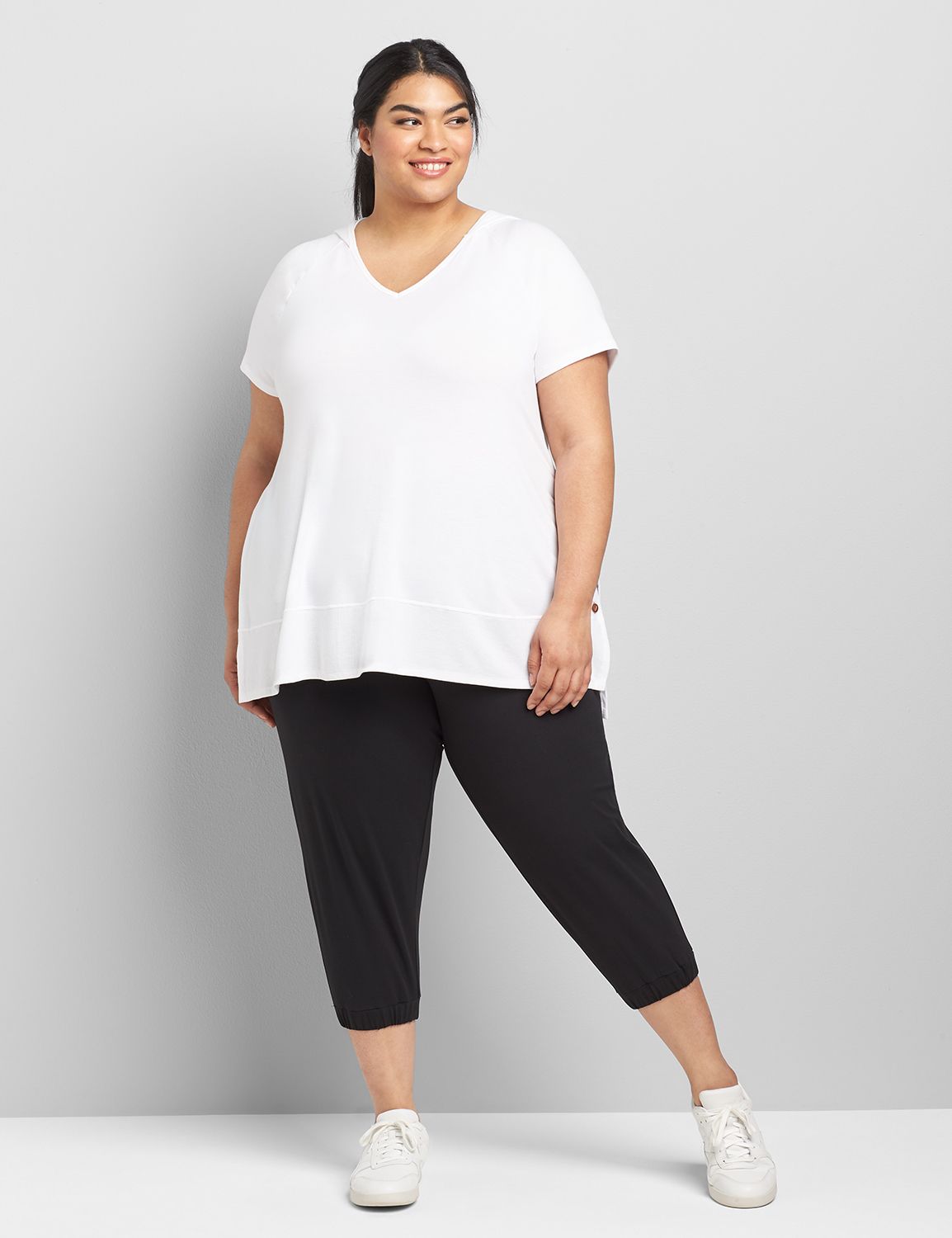 Power Soft Capri Jogger S 1118550:Ascena Black:26/28 Product Image 3