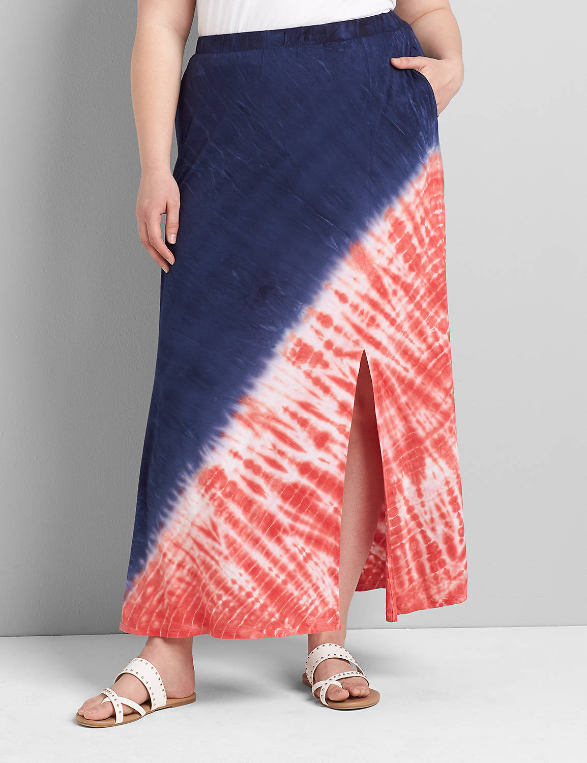 Tie-Dye Maxi Skirt Product Image 1