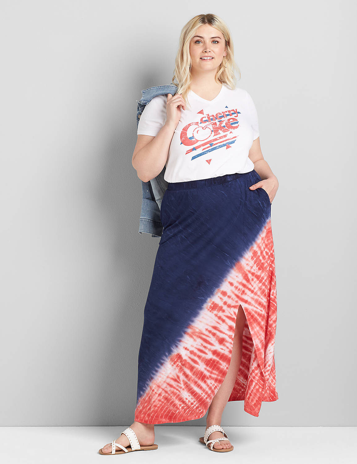 Tie-Dye Maxi Skirt Product Image 3