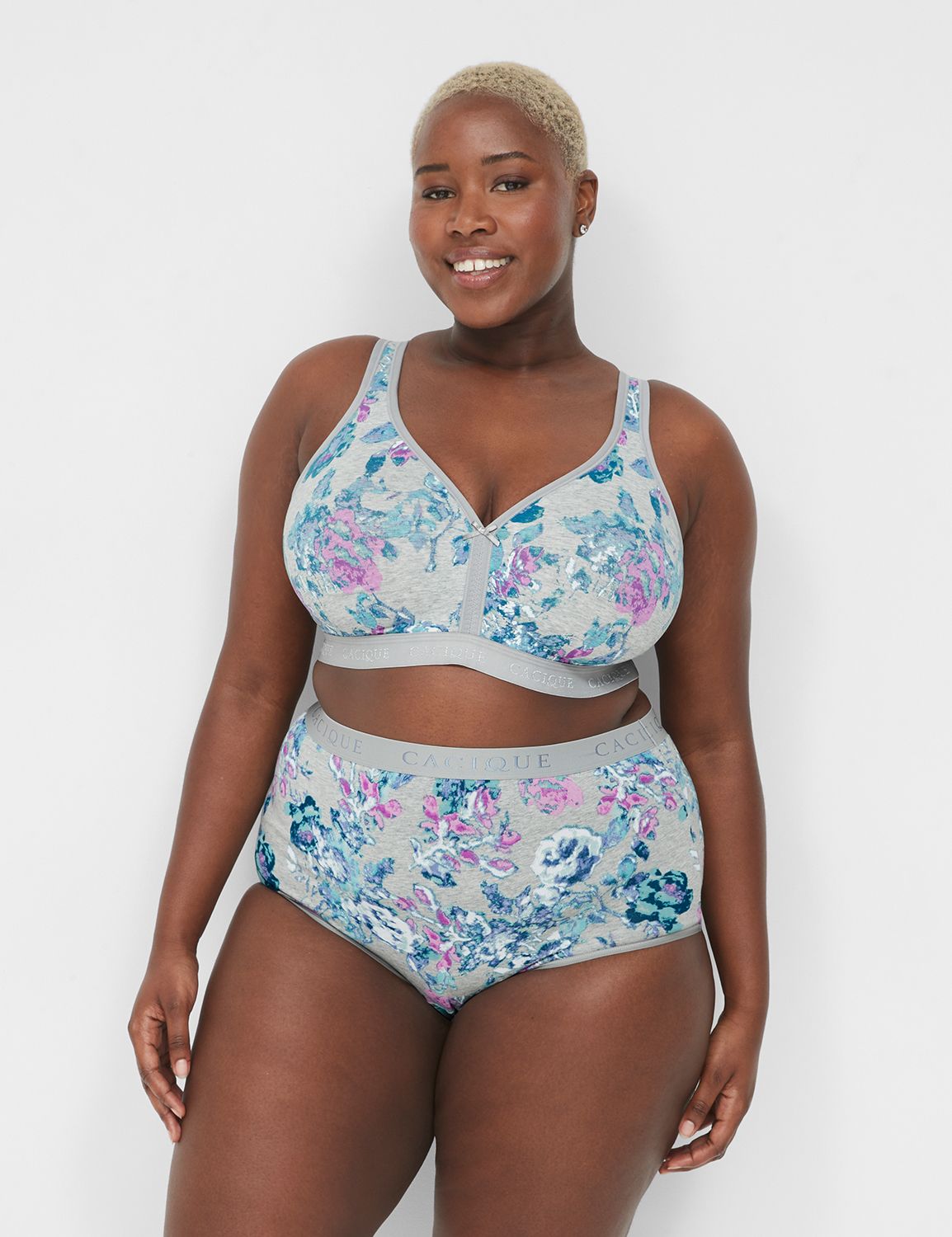 Cacique, Intimates & Sleepwear, Cacique By Lane Bryant Grey Lightly Lined  Lunge Bra