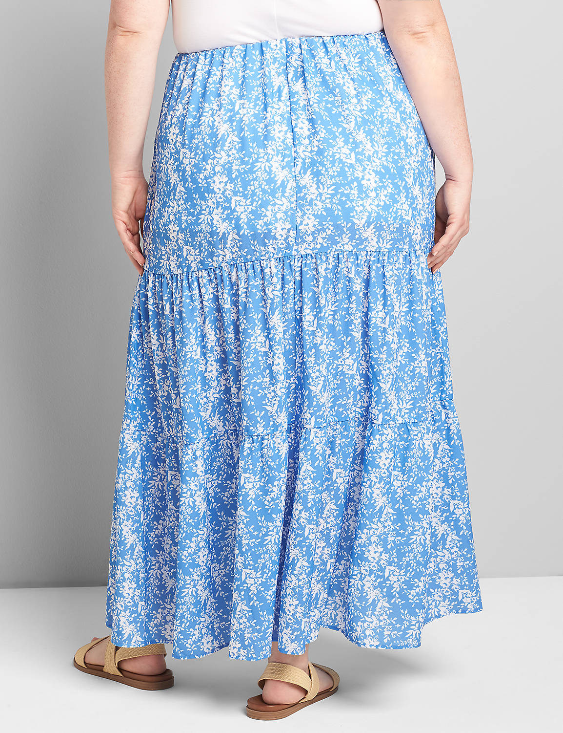 TIERED MAXI SKIRT 1119996:LBSU21319_MountainLake_colorway1:14/16 Product Image 2