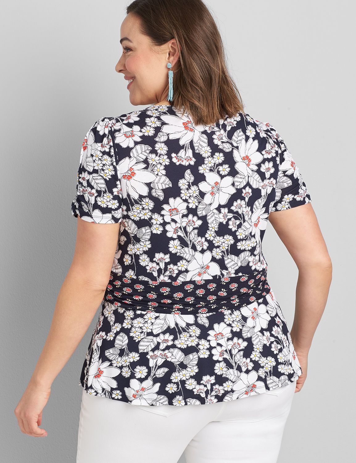 Twist Knot Detail One Shoulder Peplum Gown main image 1