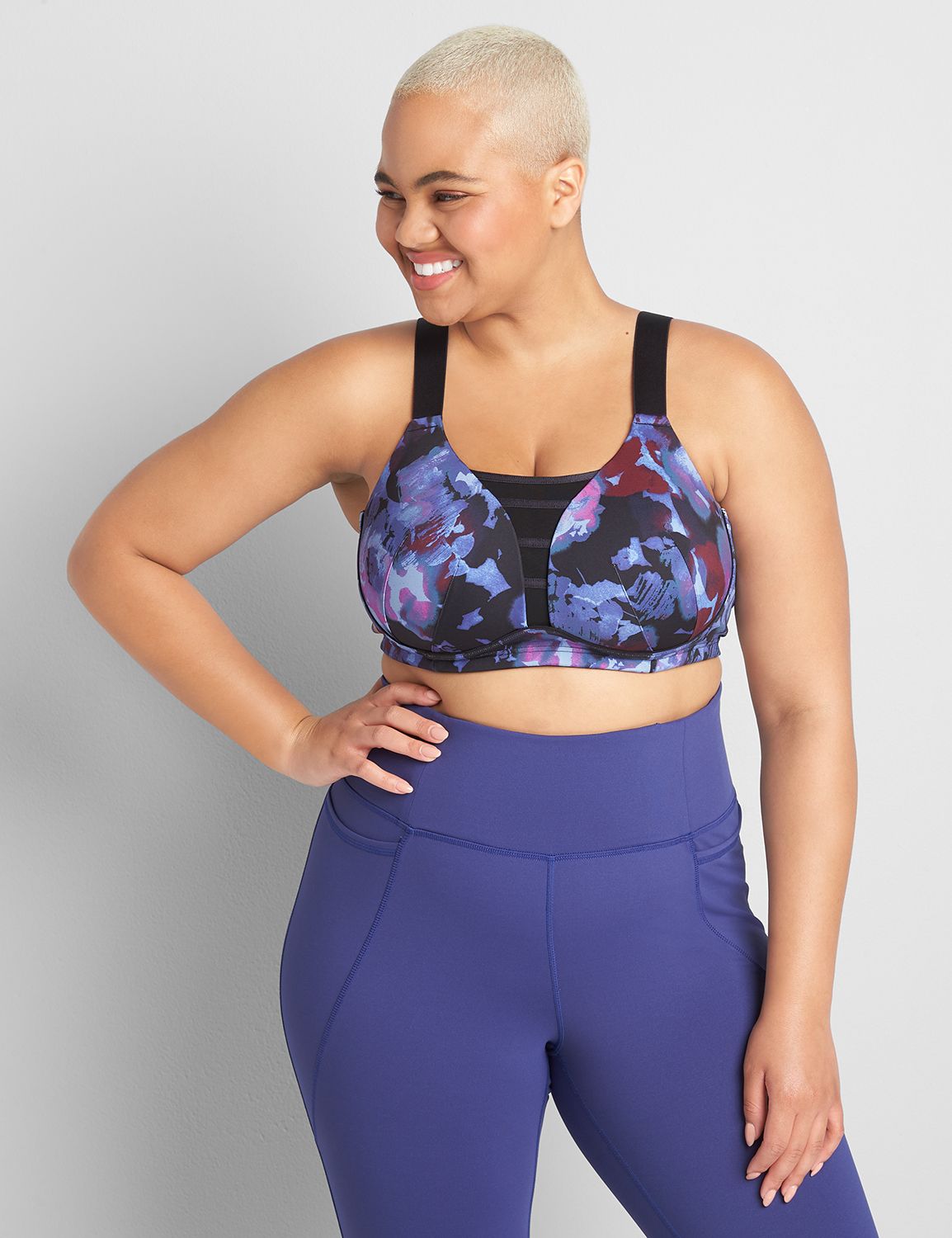 LIVI Wireless Medium Impact Wicking Sports Bra LaneBryant