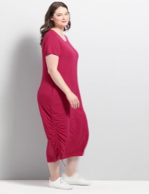 Ruched Side Midi Dress image number 0