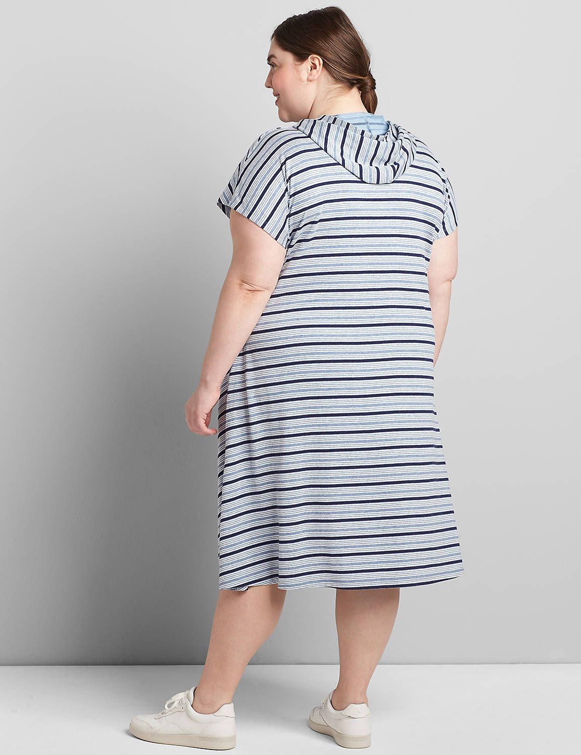 LIVI Striped Hooded Dress Product Image 2