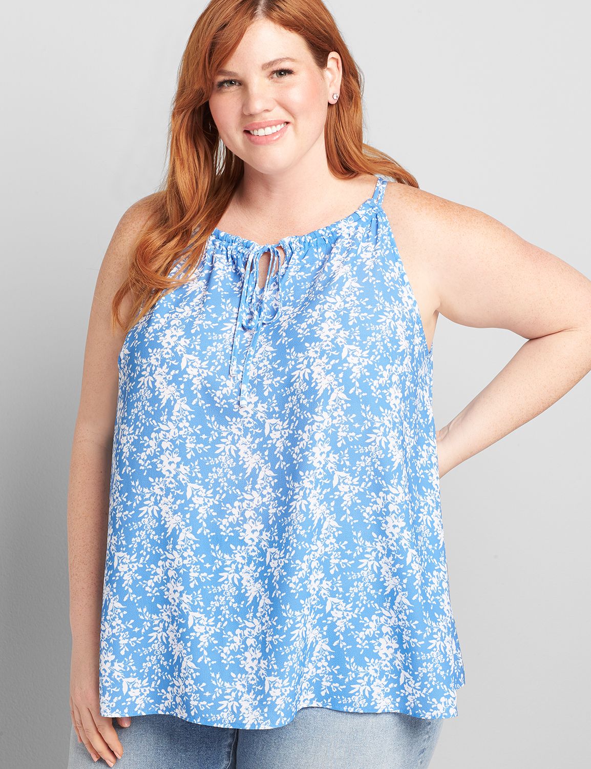 Sleeveless Halter Neck Top 1120028 Product Image 1