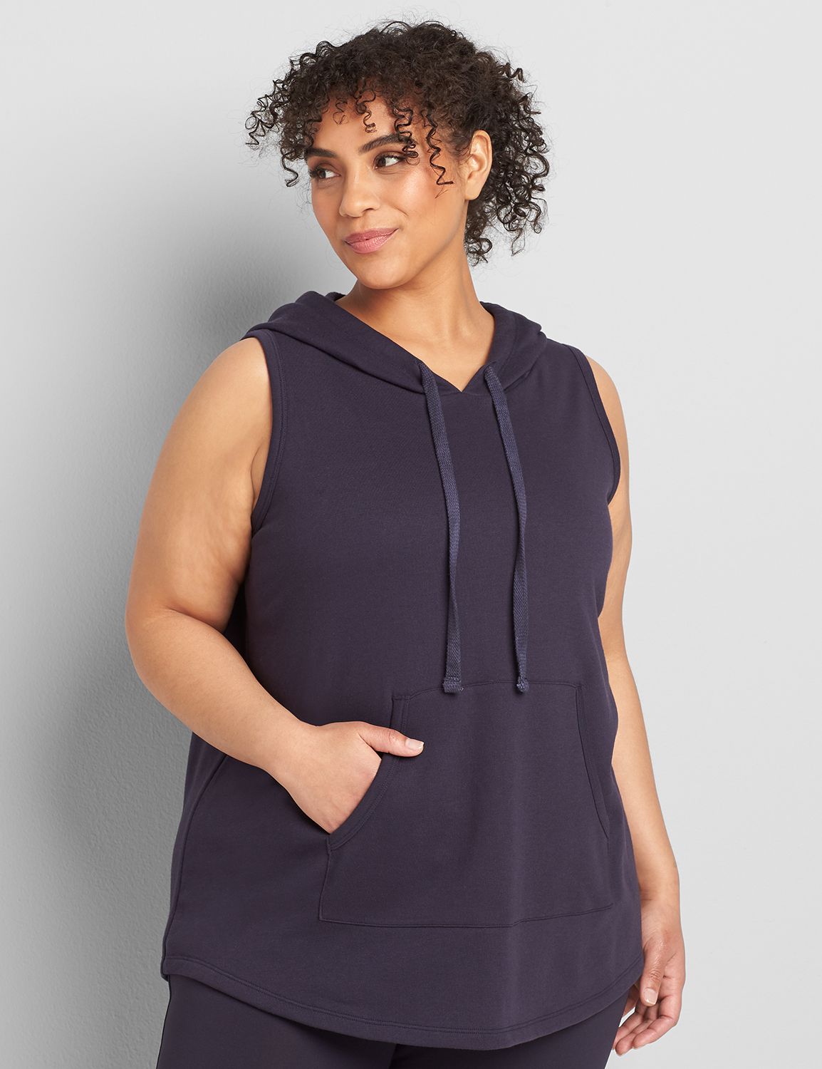 Plus size hotsell sleeveless hoodie