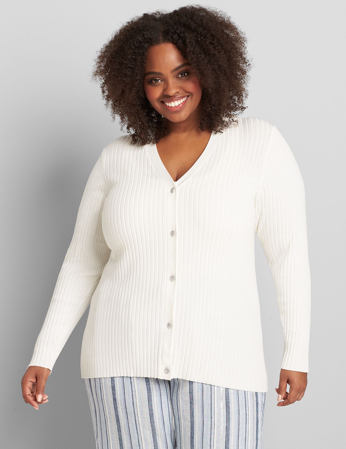 White button front clearance cardigan