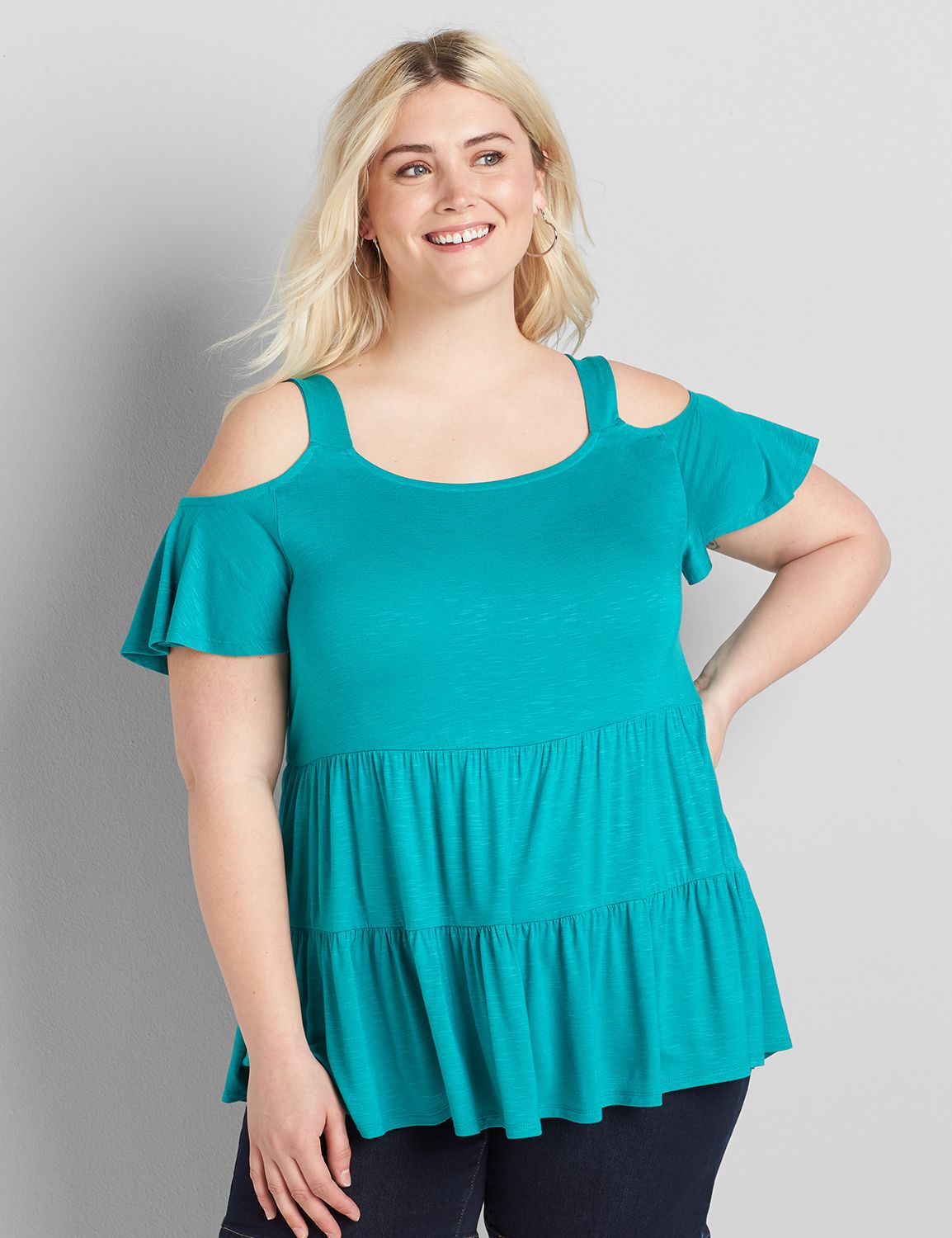 Lane bryant 2024 cold shoulder tops