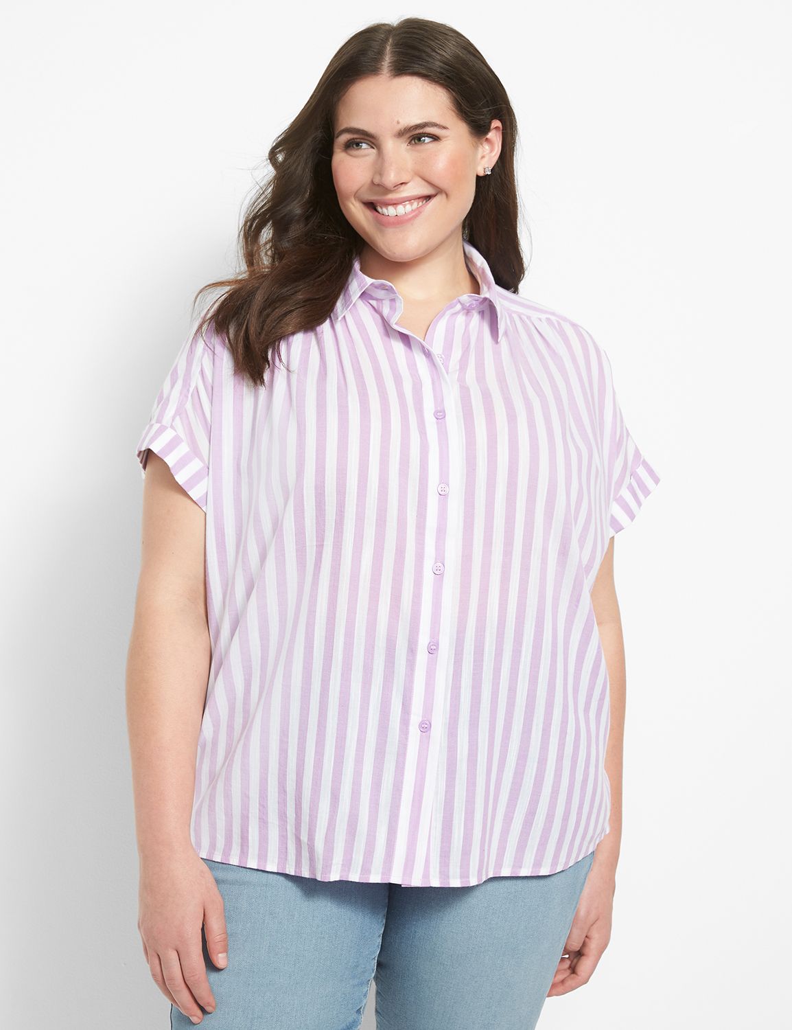 Short Sleeve Tie Hem Button Down 11 Product Image 4