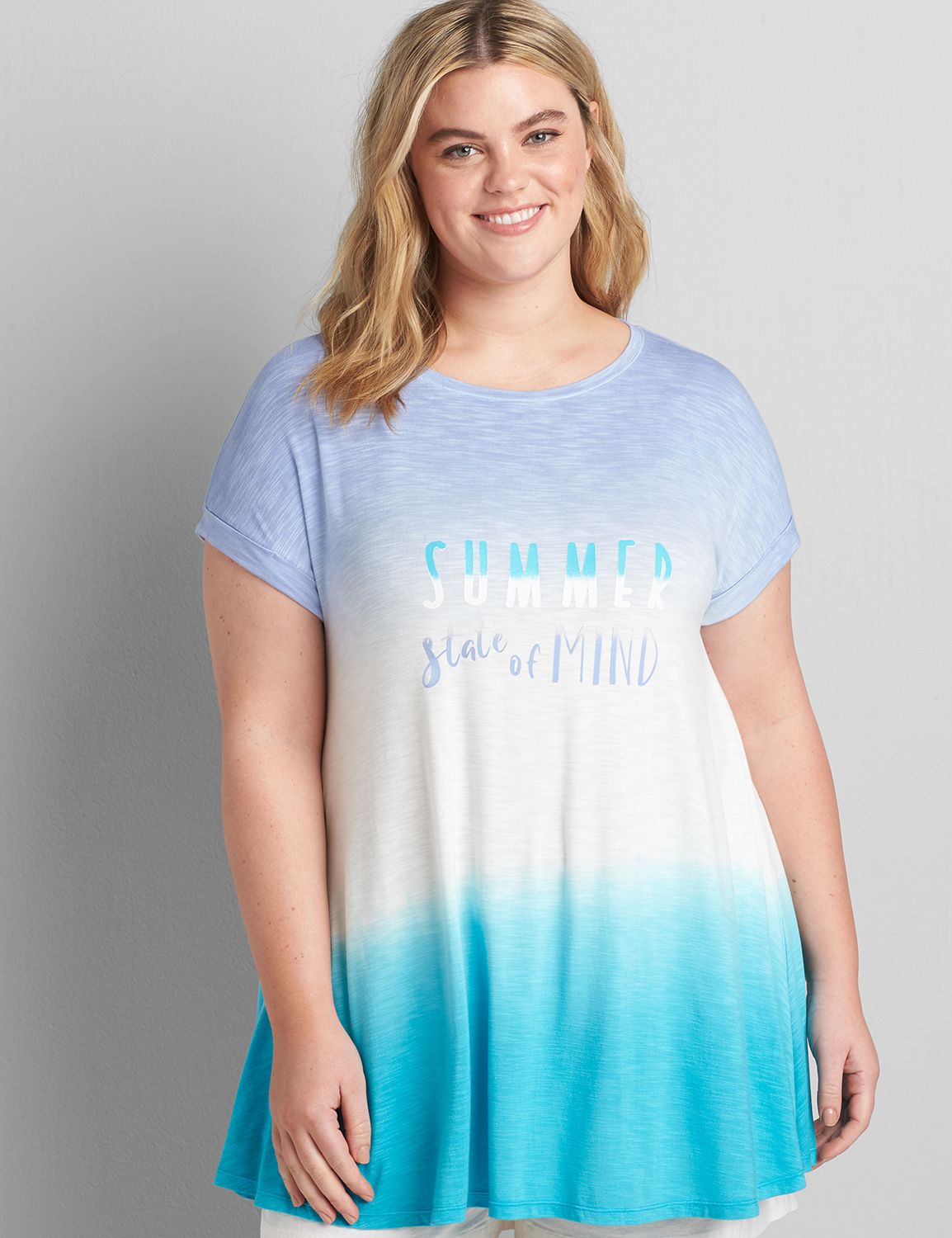 Short Dolman Roll Up Sleeve Boat Ne Product Image 1