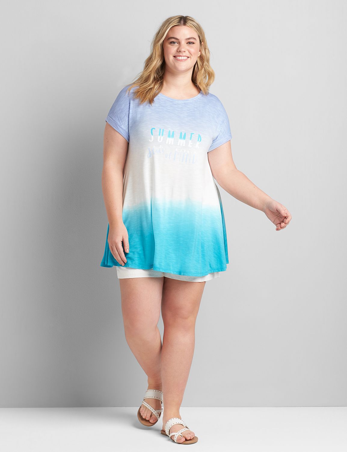Short Dolman Roll Up Sleeve Boat Ne Product Image 3