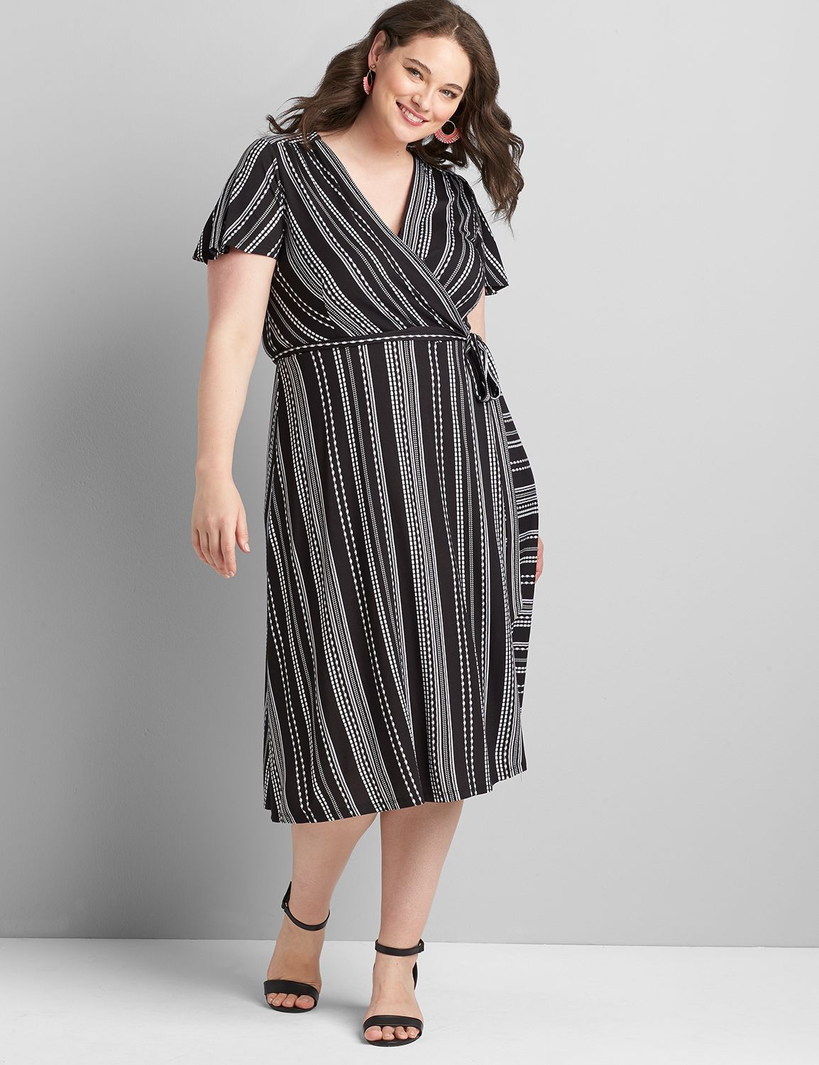 Lane bryant fit store and flare dress