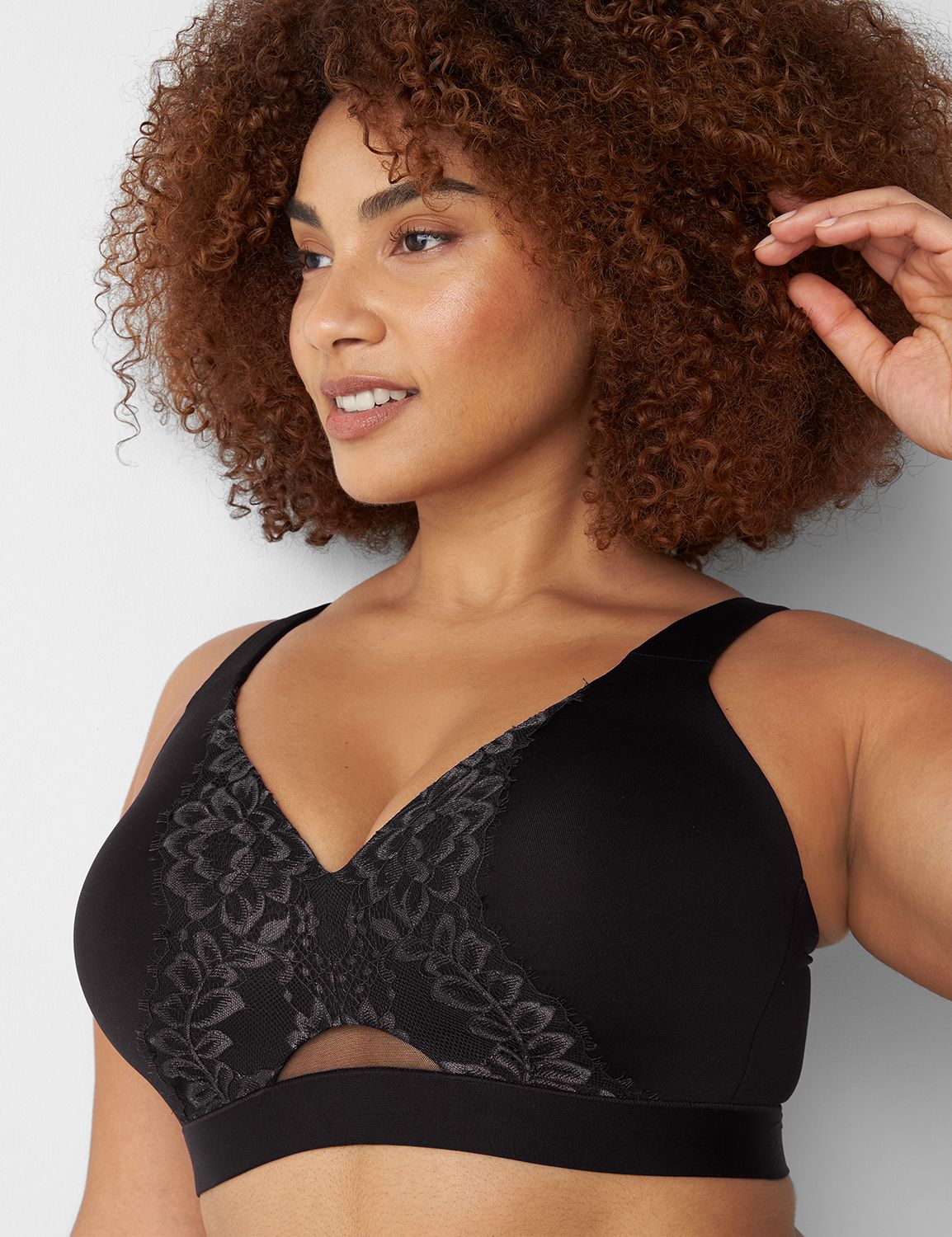 Comfort Bliss Lightly Lined Full Coverage Bra With Lace