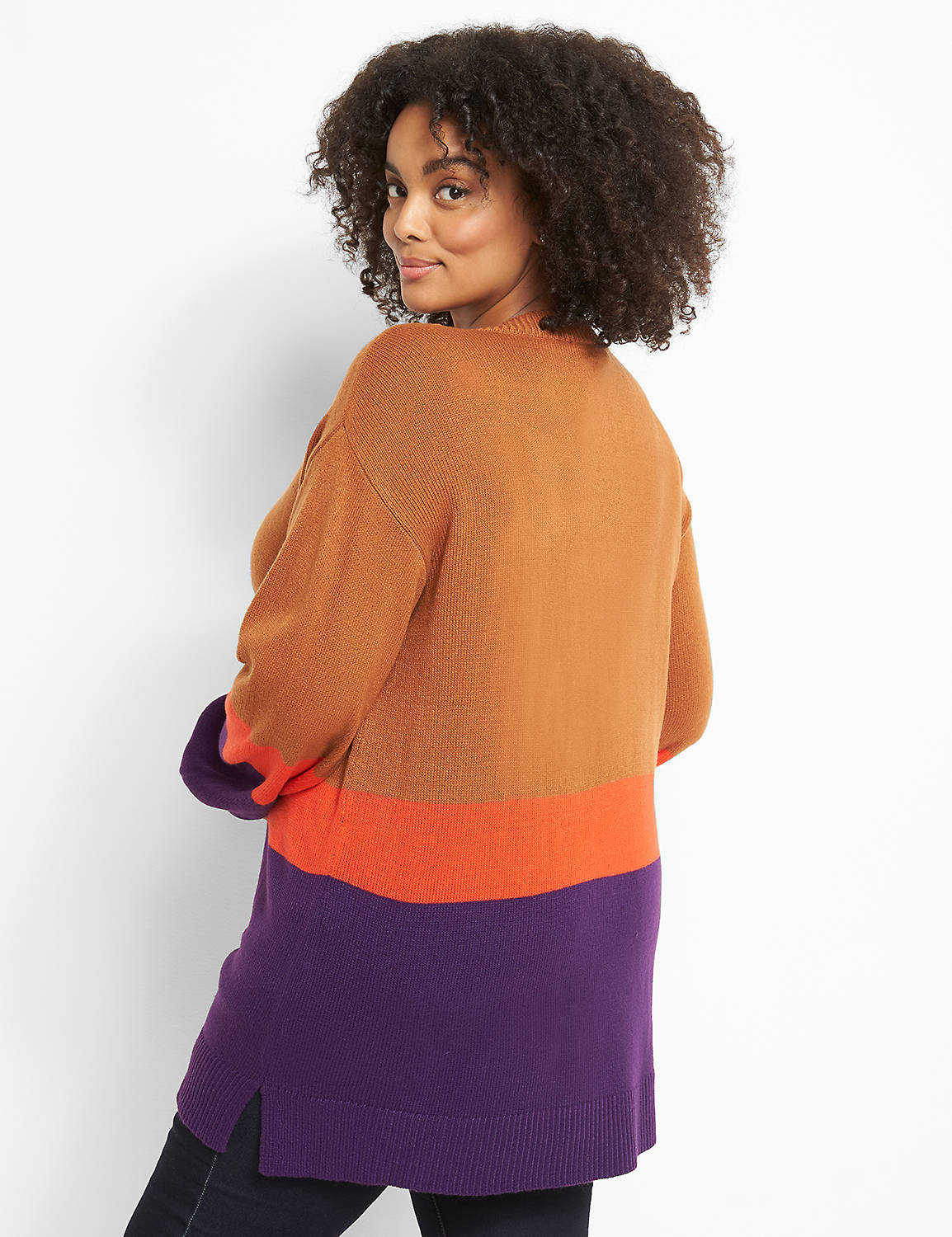 Blouson-Sleeve Tunic Sweater Product Image 2