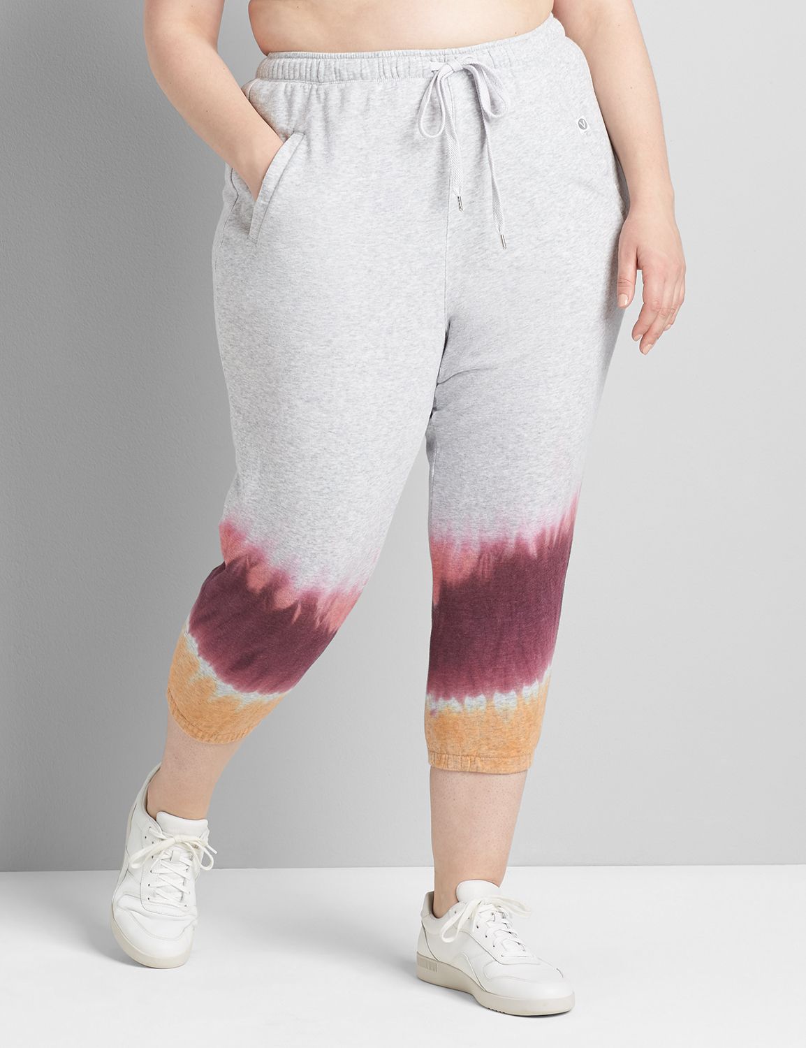 LIVI French Terry Jogger Capri Tie-Dye