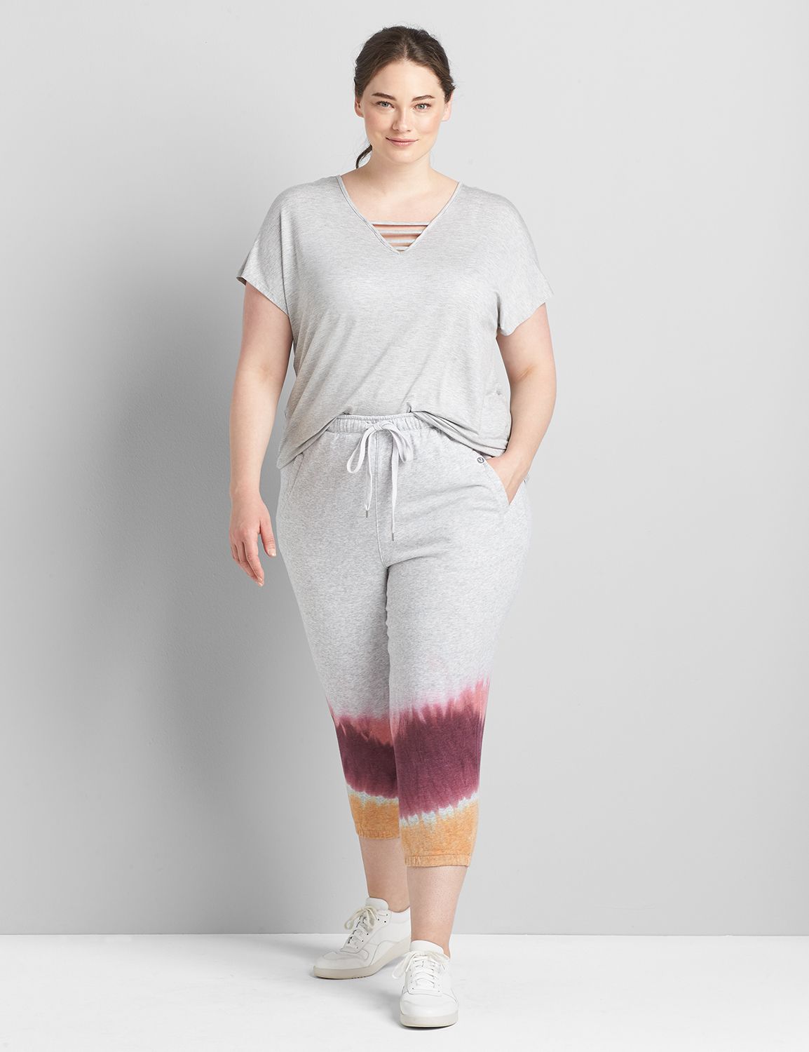 LIVI French Terry Jogger Capri - Tie-Dye