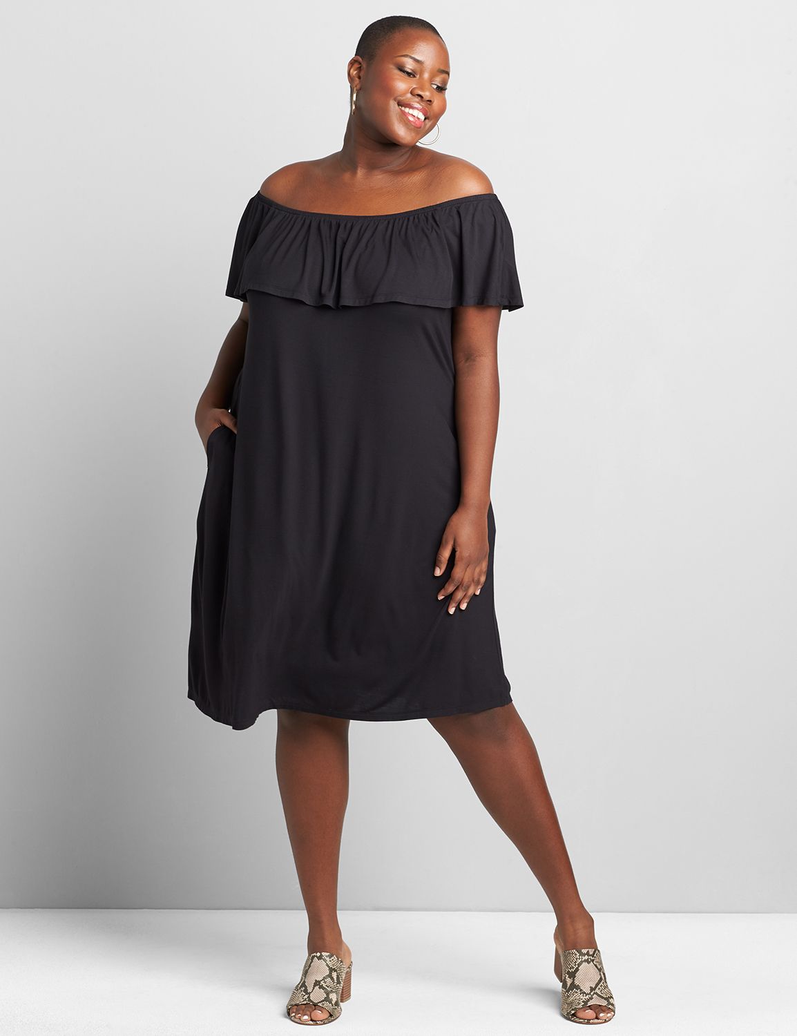 Multi-Way Off-The-Shoulder Swing Dress