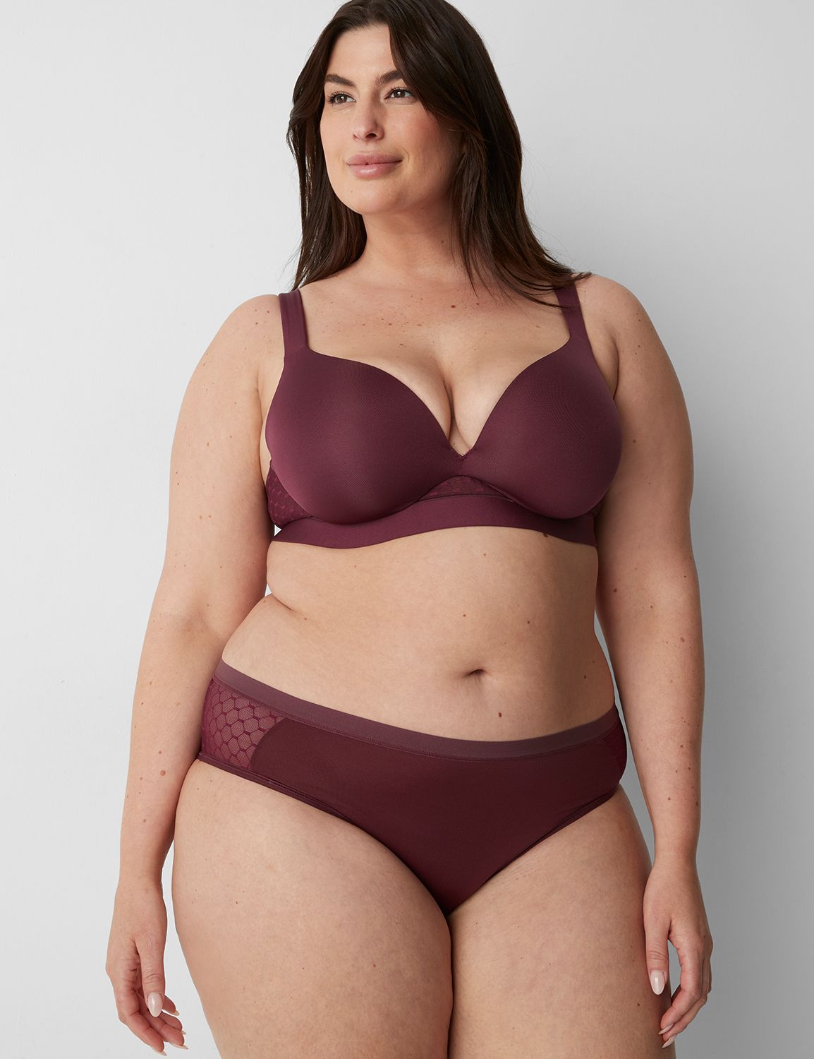 No-Show Hipster Panty With Lace Trim