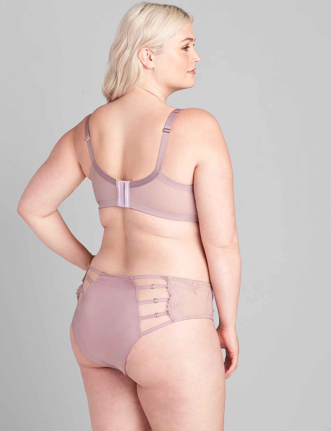 Scallop Lace Unlined Balconette Bra Product Image 2