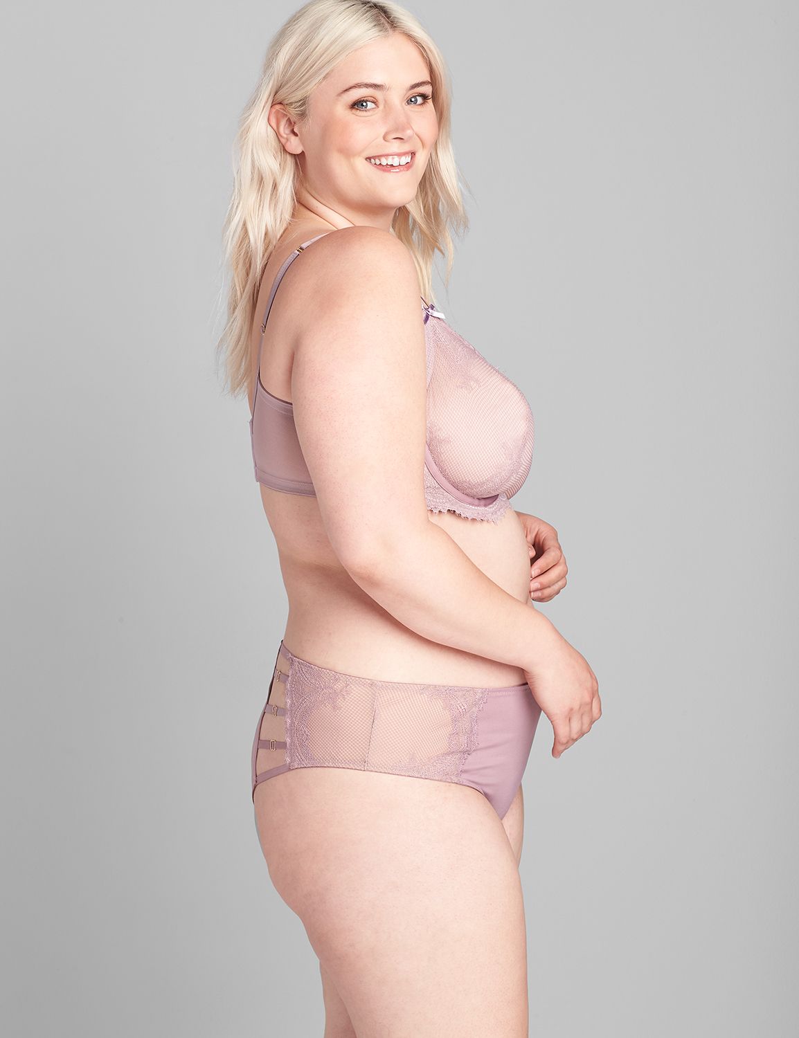 Scallop Lace Unlined Balconette Bra Product Image 3