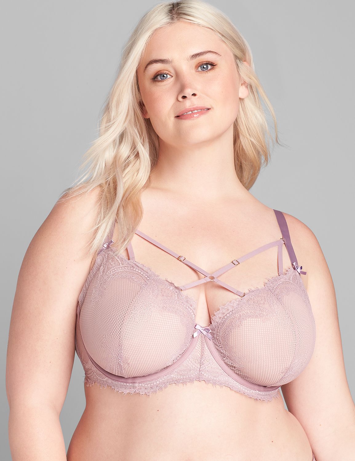 Scallop Lace Unlined Balconette Bra Product Image 4