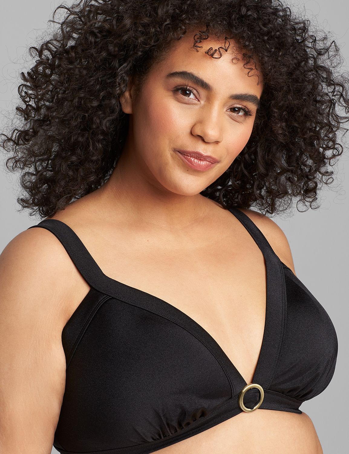 NW Gold Ring Triangle Bikini 1118884:Swim Black:18 Product Image 4