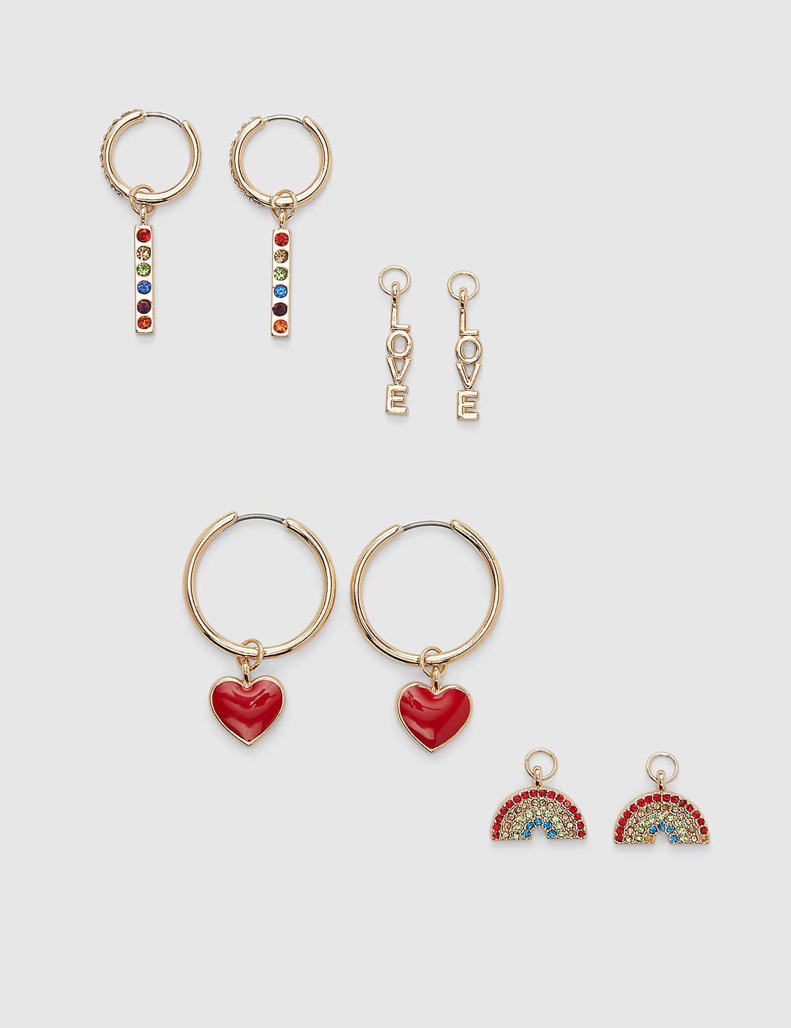 Pride Convertible Earring Pack:Multi:ONESZ Product Image 2