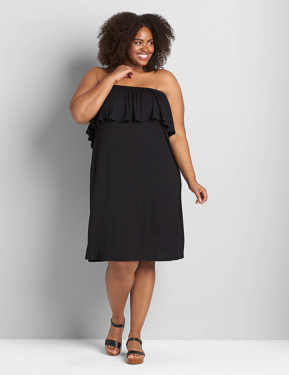 Convertible Off-The-Shoulder A-Line Dress Product Image 5