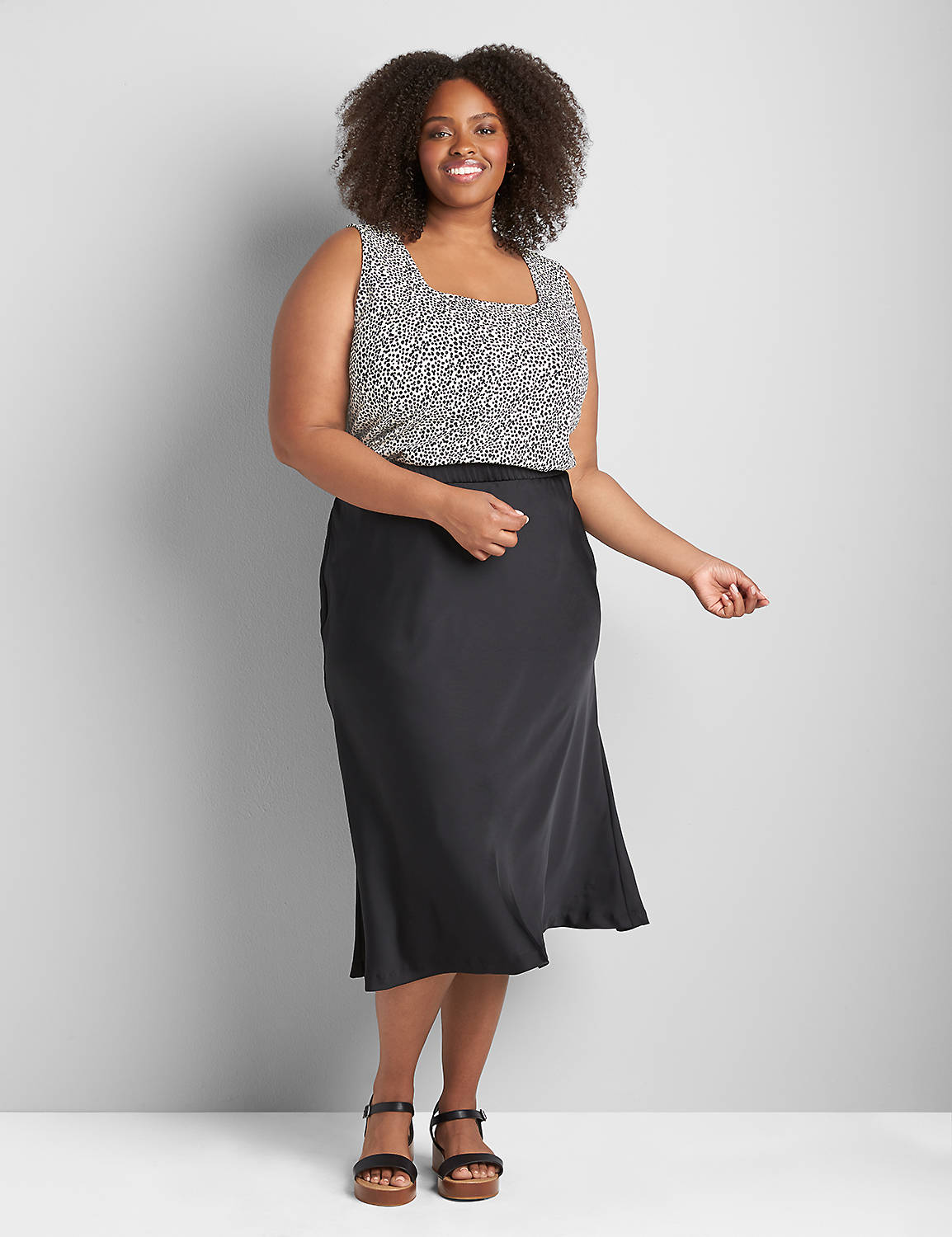Satin Slip Skirt Product Image 1